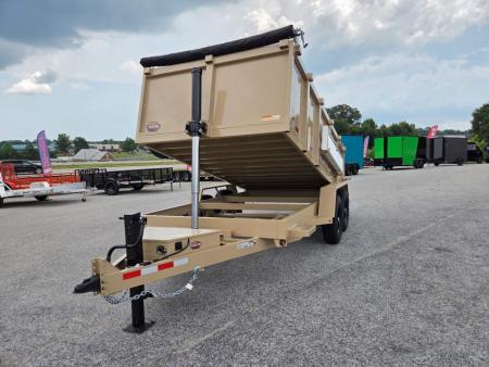 New 2026 PROSPECTOR 7X14 14K TELESCOPING DUMP TRAILER WITH 3' WALLS AND SPARE TIRE