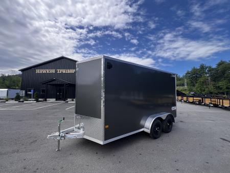 New 2026 High Country 7x14 + 18" V-Nose/ Aluminum trailer / .080 Polycore / Translucent Roof/ Spoiler -7000GVW