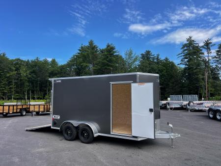 New 2026 High Country 7x14 + 18  V-Nose/ Aluminum trailer / .080 Polycore / Translucent Roof/ Spoiler -7000GVW