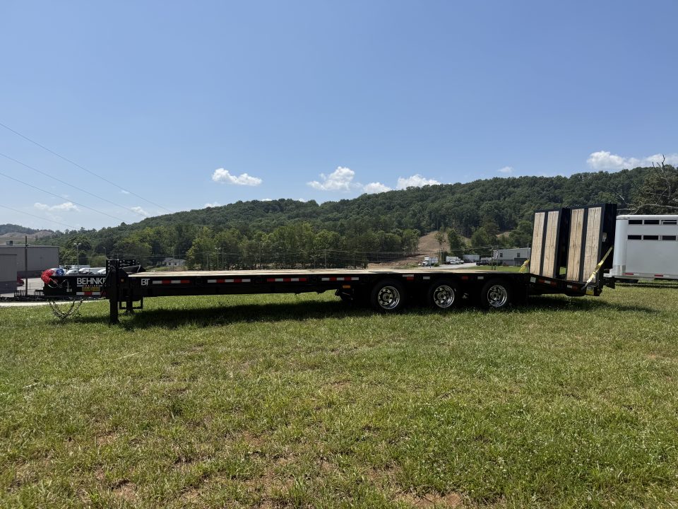 New 2026 Behnke FB 8X33 PINLE HYDRAULIC RAMPS ALUM WHEEL WHEEL Equipment Trailer