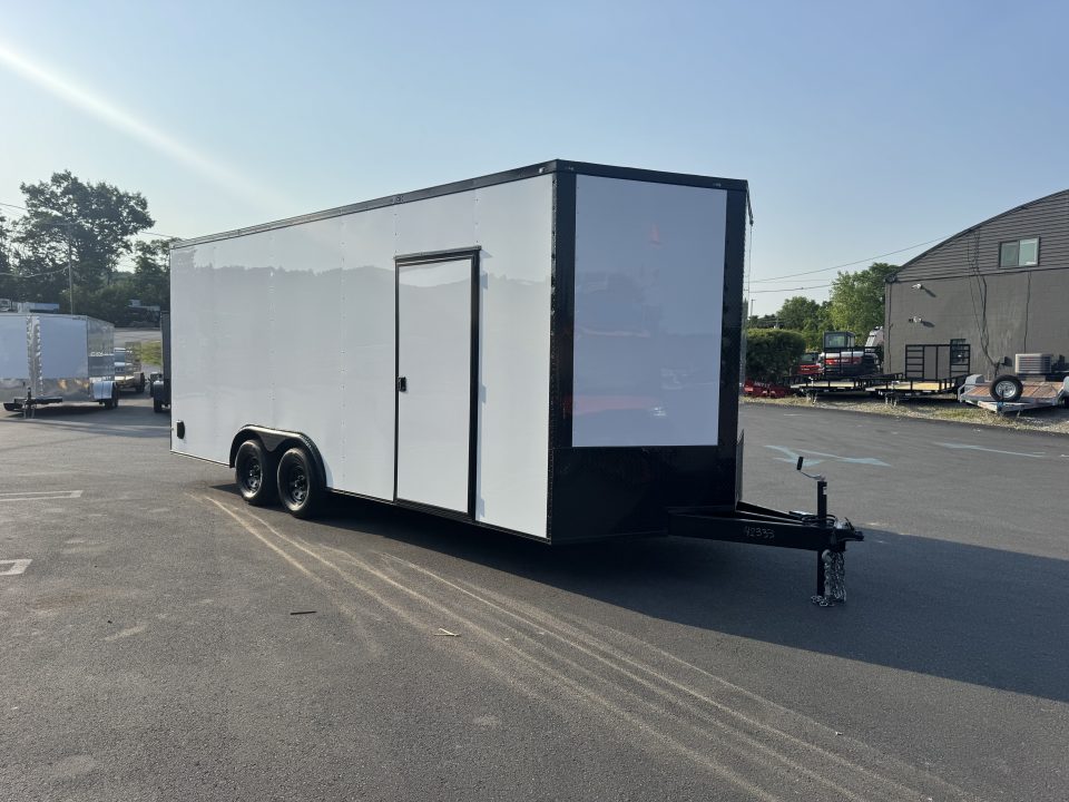 New 2026 Maximum Cargo Trailers 8.5X20 TA3 Cargo / Enclosed Trailer *7K GVWR *WHITE W/ BLACK