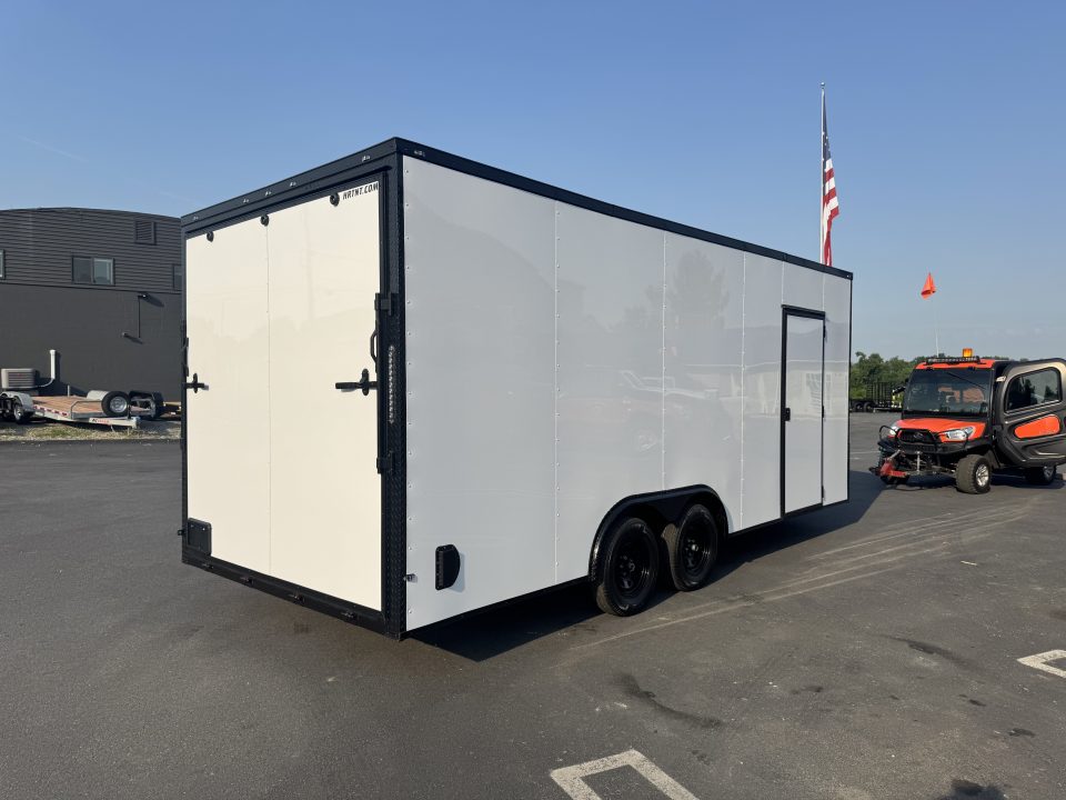 New 2026 Maximum Cargo Trailers 8.5X20 TA3 Cargo / Enclosed Trailer *7K GVWR *WHITE W/ BLACK