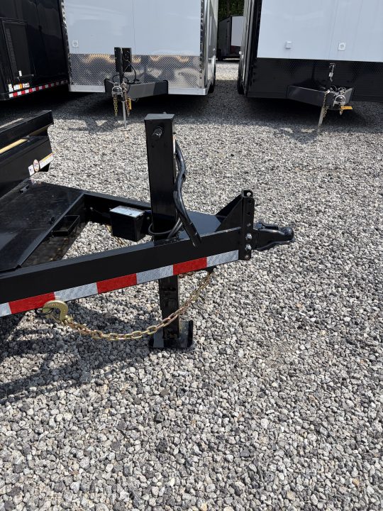 New 2026 Triple Crown 7X20 Equipment Trailer, 5' Swing Up Ramps, Beavertail, Removable Fender, 16K GVWR
