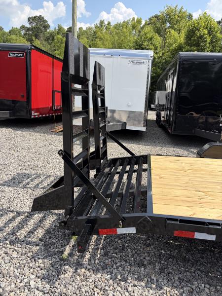 New 2026 Triple Crown 7X20 Equipment Trailer, 5' Swing Up Ramps, Beavertail, Removable Fender, 16K GVWR