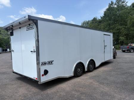 New 2026 Haulmark 8.5x24 HEAT Car / Racing Trailer with Spread Axle and Rear Spoiler