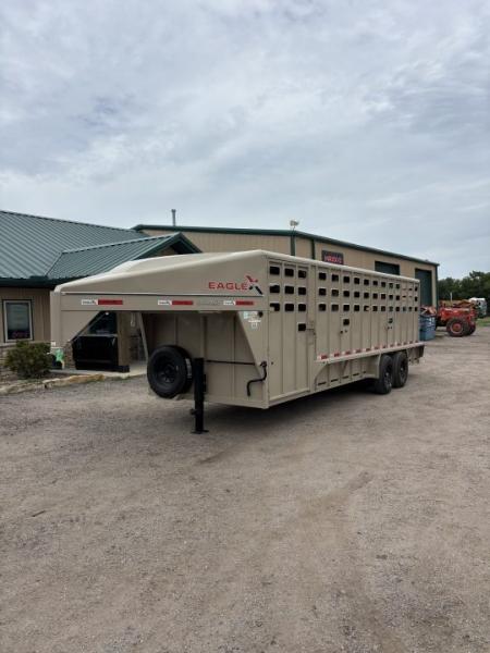 New 2026 Eagle X 7x24 Livestock Trailer