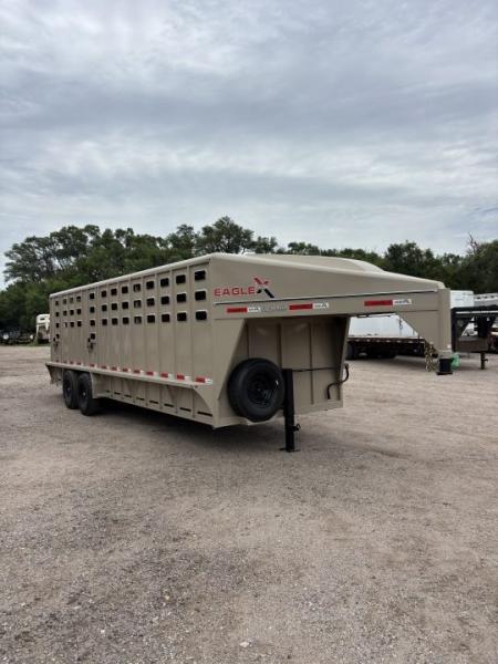 New 2026 Eagle X 7x24 Livestock Trailer