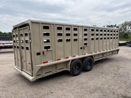 New 2026 Eagle X 7x24 Livestock Trailer