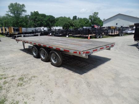 New 2025 ALCOM Brand New ALUMINUM FRAME 15,600 GVWR FLAT DECK Equipment Trailer