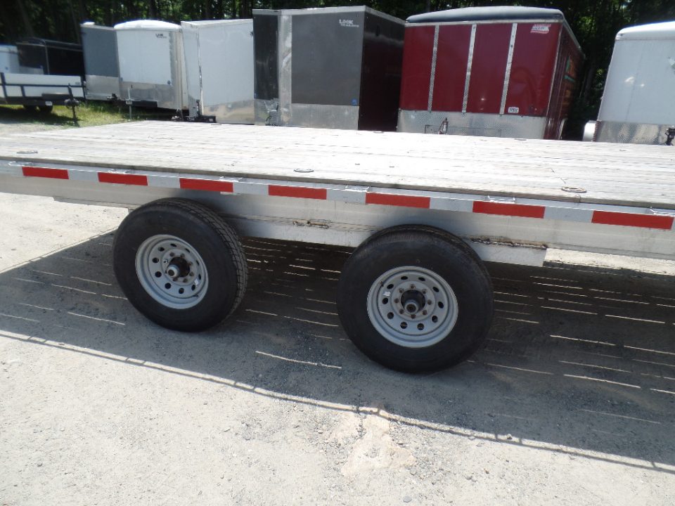 New 2025 ALCOM Brand New ALUMINUM FRAME 15,600 GVWR FLAT DECK Equipment Trailer