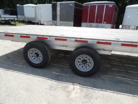 New 2025 ALCOM Brand New ALUMINUM FRAME 15,600 GVWR FLAT DECK Equipment Trailer