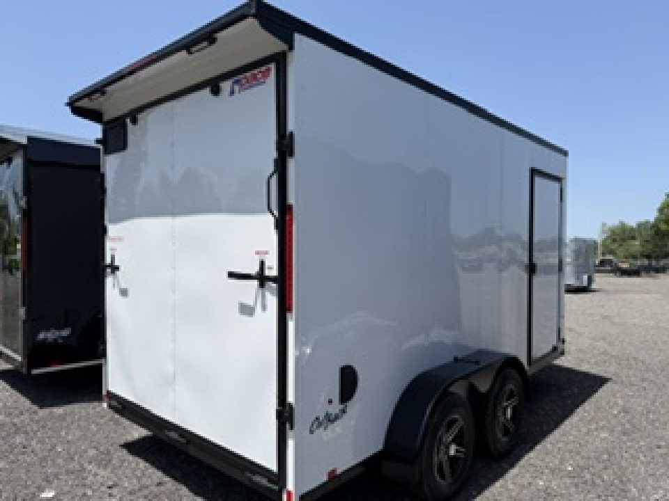 New 2026 Pace American 7 x 14 Outback DLX Flat Top V-Nose Enclosed Cargo Trailer 7K Cargo / Enclosed Trailer