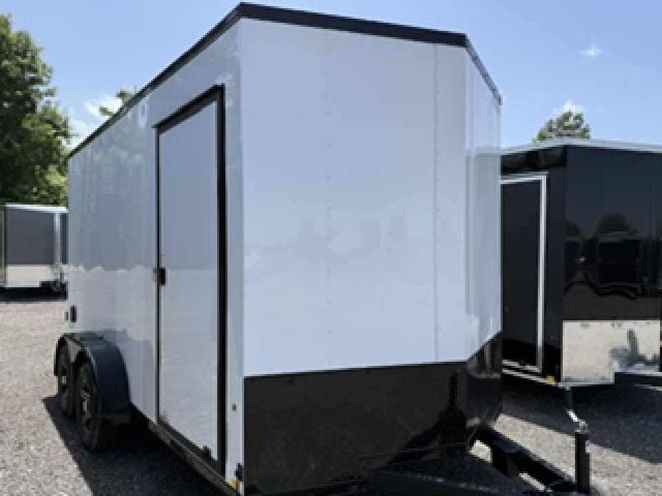 New 2026 Pace American 7 x 14 Outback DLX Flat Top V-Nose Enclosed Cargo Trailer 7K Cargo / Enclosed Trailer