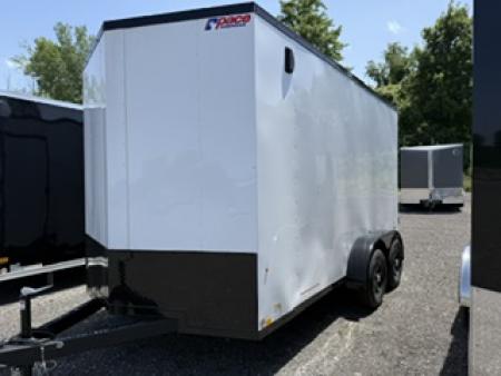 New 2026 Pace American 7 x 14 Outback DLX Flat Top V-Nose Enclosed Cargo Trailer 7K Cargo / Enclosed Trailer