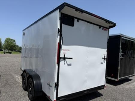 New 2026 Pace American 7 x 14 Outback DLX Flat Top V-Nose Enclosed Cargo Trailer 7K Cargo / Enclosed Trailer