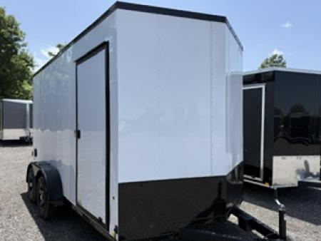 New 2026 Pace American 7 x 14 Outback DLX Flat Top V-Nose Enclosed Cargo Trailer 7K Cargo / Enclosed Trailer