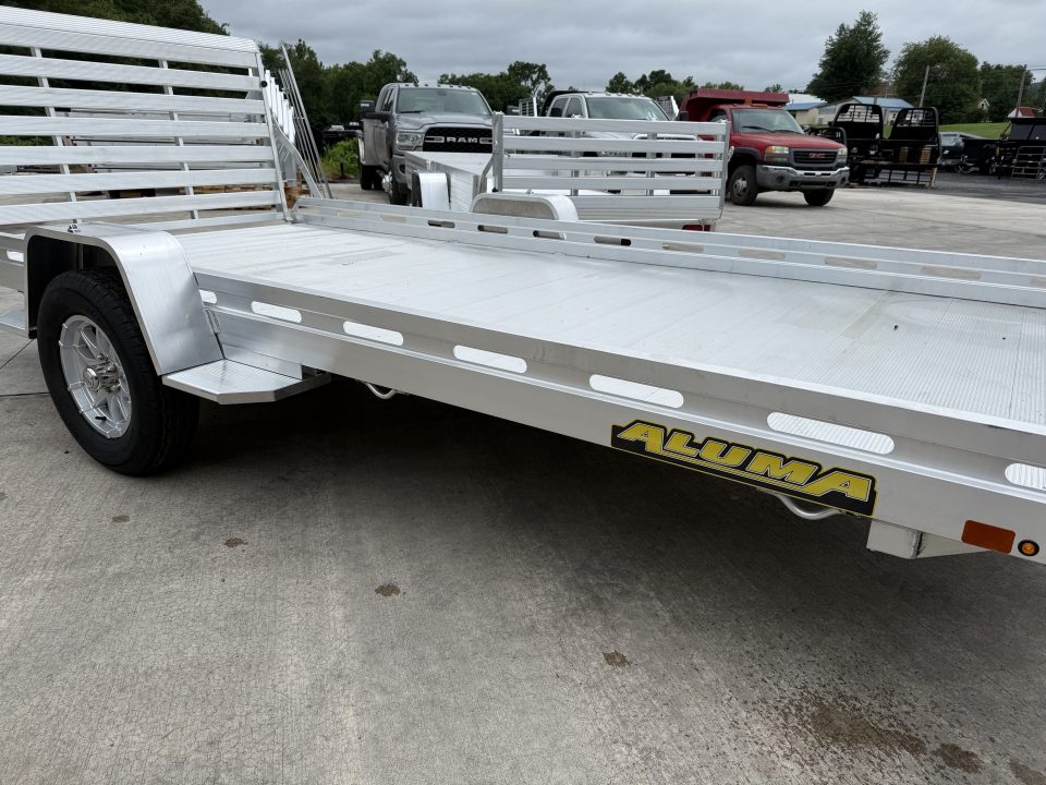 New 2027 ALUMA 8014 Utility w/ Tailgate 4.4K Torsion Axle