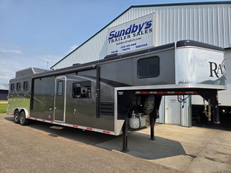 Used 2019 Bison Ranger 3 Horse Trailer