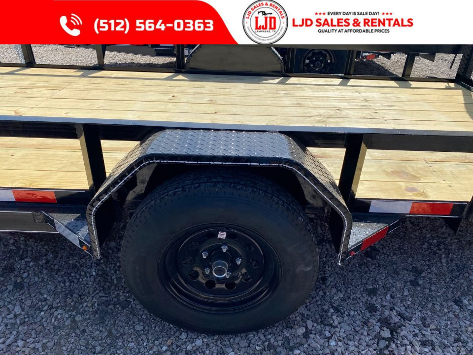 New 2026 Lacosta 77" X 14' - Utility Tilt Trailer - Single Axle - 4' Gate