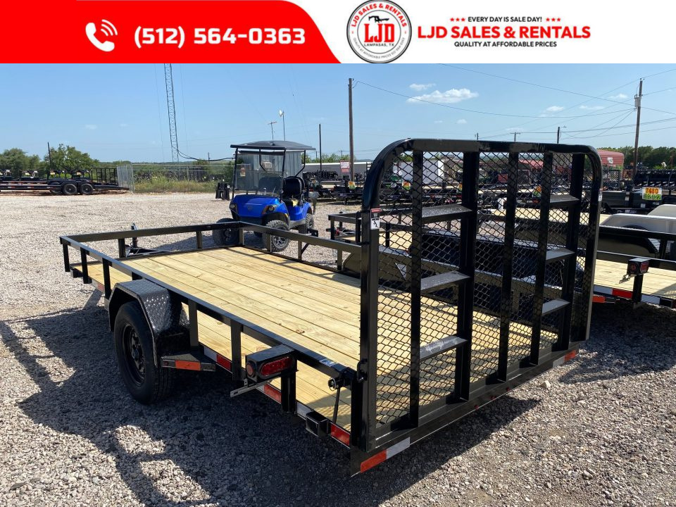 New 2026 Lacosta 77" X 14' - Utility Tilt Trailer - Single Axle - 4' Gate