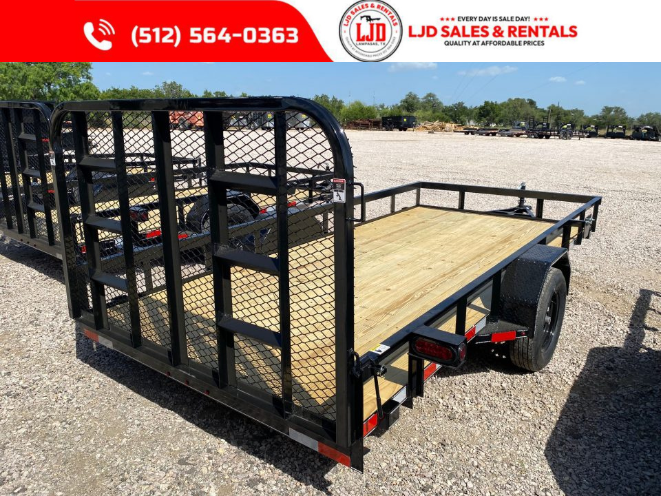 New 2026 Lacosta 77" X 14' - Utility Tilt Trailer - Single Axle - 4' Gate