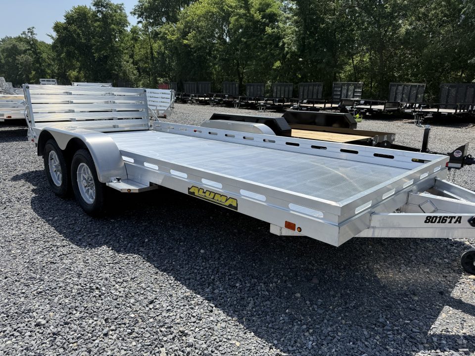 New 2027 ALUMA 8016 Tandem Axle w/ Bi-Fold Tailgate