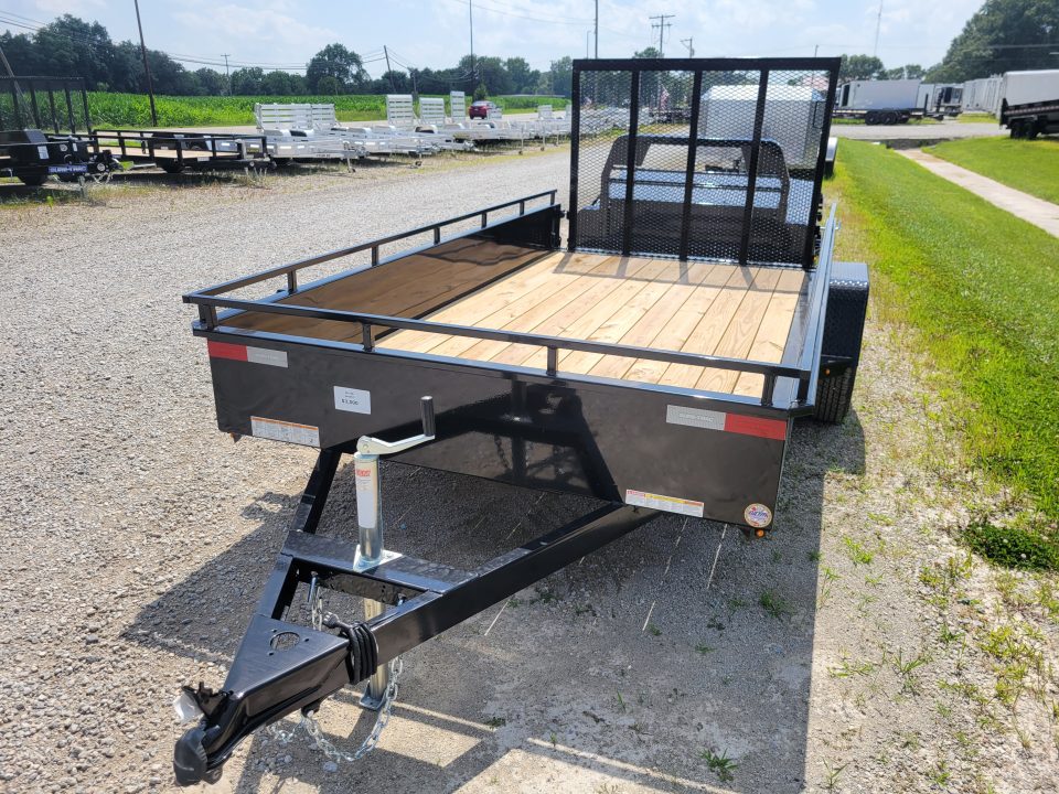 New 2026 Sure-Trac 6x12 Steel High Side 3k Utility Trailer