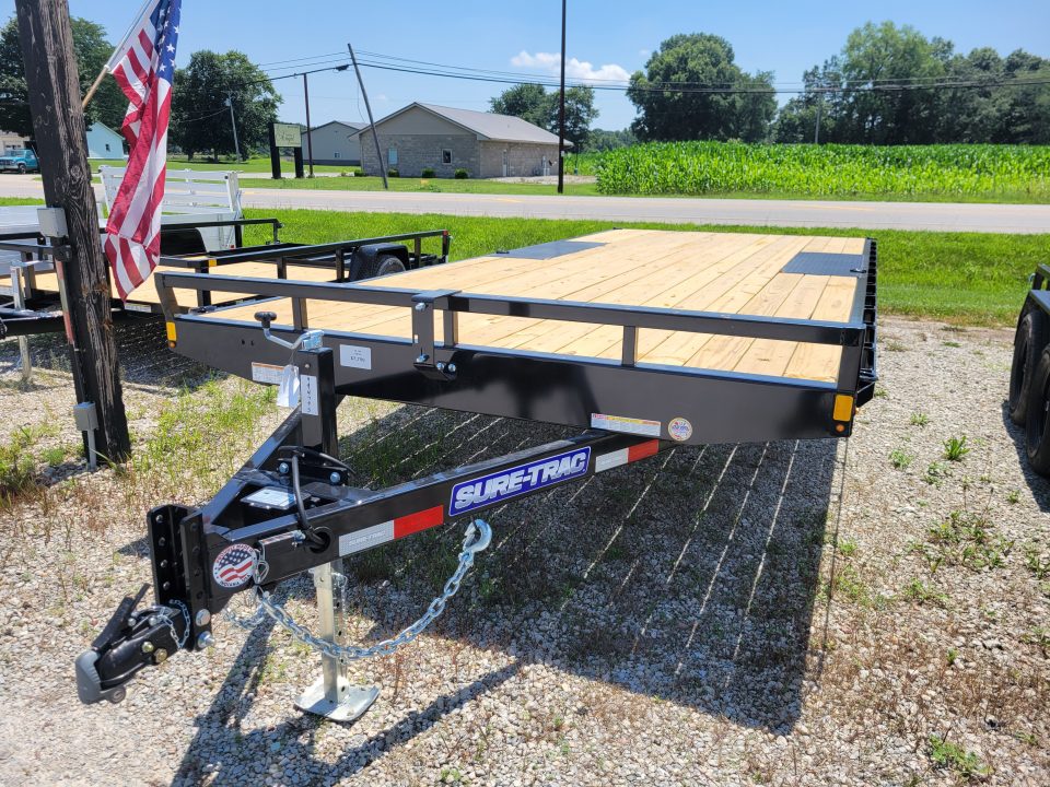 New 2026 Sure-Trac 8.5x20 Low Profile Deckover Flatbed 10k Deckover Trailer