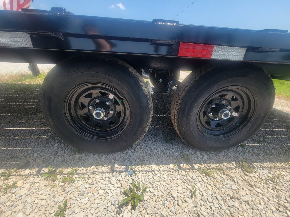 New 2026 Sure-Trac 8.5x20 Low Profile Deckover Flatbed 10k Deckover Trailer
