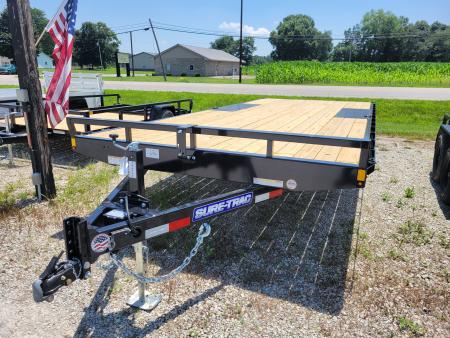 New 2026 Sure-Trac 8.5x20 Low Profile Deckover Flatbed 10k Deckover Trailer