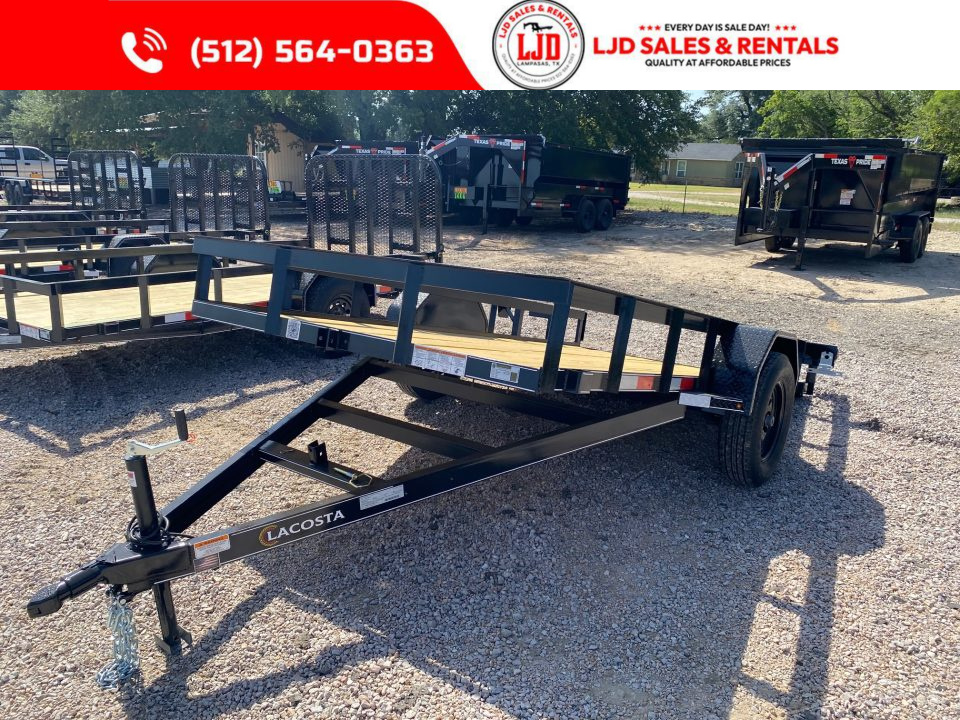 New 2026 Lacosta - 6 x 12 - Utility Trailer -- 4' Gate - 3500 GVWR
