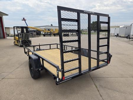 New 2026 H&H Trailers 76x12 Rail Side 5K Brake Utility Trailer