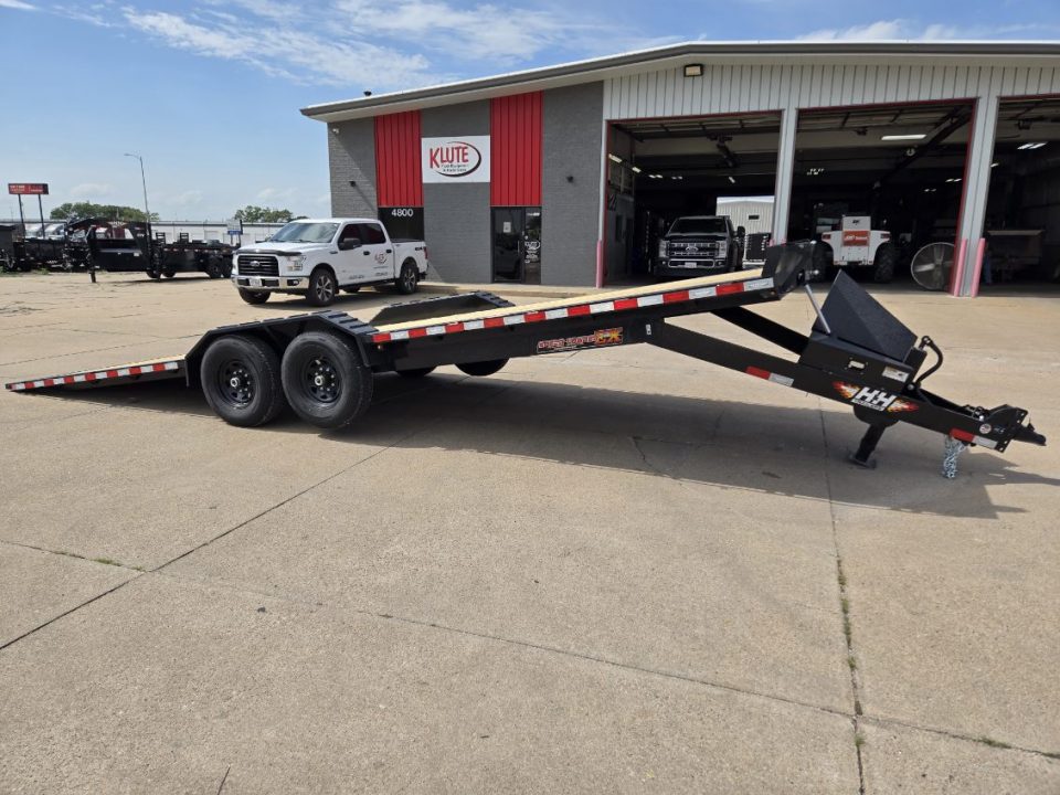 New 2026 H&H Trailers 82x24 Electric Tilt Speed Loader Car Hauler 14K Equipment Trailer