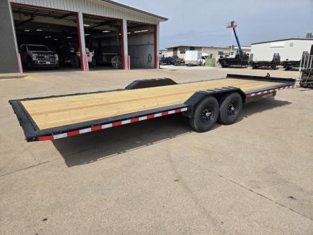 New 2026 H&H Trailers 82x24 Electric Tilt Speed Loader Car Hauler 14K Equipment Trailer