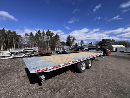 New 2026 Triumph galvanized 102x24 full power tilt deckover/12'' I-Beam/ Hydro Jacks & spare tire- 20k GVW