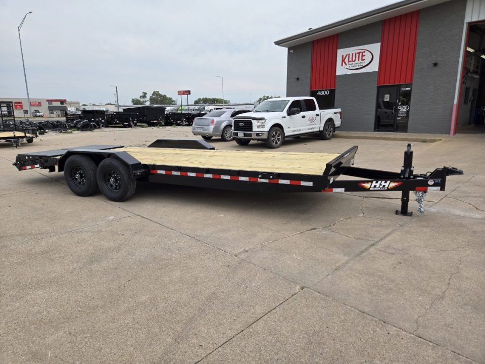 New 2026 H&H Trailers 82x18+4 Super Deluxe Ramp Industrial Equipment Trailer 14K Equipment Trailer