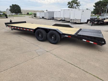 New 2026 H&H Trailers 82x18+4 Super Deluxe Ramp Industrial Equipment Trailer 14K Equipment Trailer