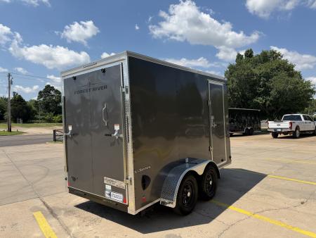 New #056632 2027 Forest River TA2 6 X 12 TANDEM AXLE 7K ENCLOSED W/ REAR RAMP DOOR
