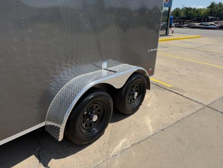 New #056632 2027 Forest River TA2 6 X 12 TANDEM AXLE 7K ENCLOSED W/ REAR RAMP DOOR
