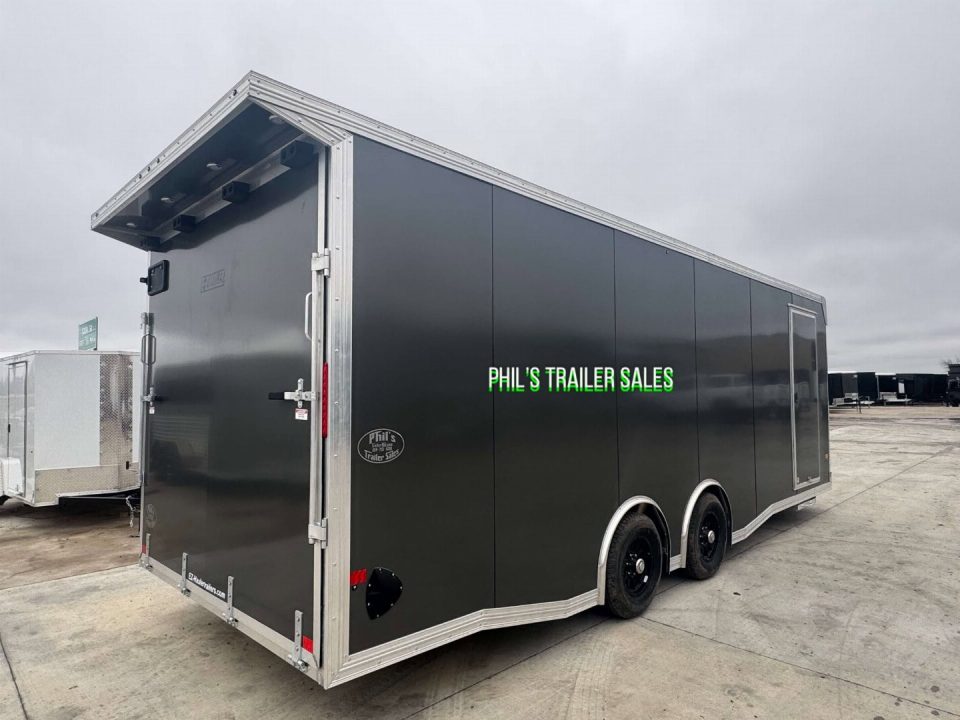 New E-Z Hauler 24' ALL ALUMINUM CAR HAULER LARGE ESCAPE DOOR FINISHED OUT Cargo / Enclosed Trailer
