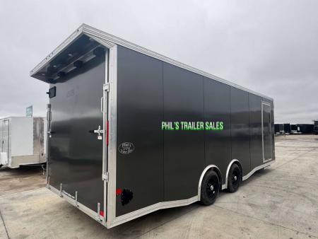 New E-Z Hauler 24' ALL ALUMINUM CAR HAULER LARGE ESCAPE DOOR FINISHED OUT Cargo / Enclosed Trailer