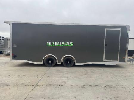 New E-Z Hauler 24' ALL ALUMINUM CAR HAULER LARGE ESCAPE DOOR FINISHED OUT Cargo / Enclosed Trailer