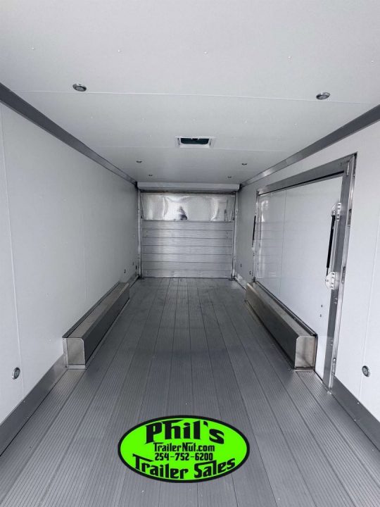 New E-Z Hauler 24' ALL ALUMINUM CAR HAULER LARGE ESCAPE DOOR FINISHED OUT Cargo / Enclosed Trailer EXTRUDED ALUMINUM FLOOR