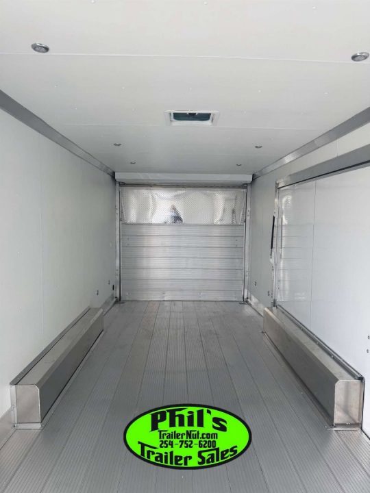 New E-Z Hauler 24' ALL ALUMINUM CAR HAULER LARGE ESCAPE DOOR FINISHED OUT Cargo / Enclosed Trailer EXTRUDED ALUMINUM FLOOR