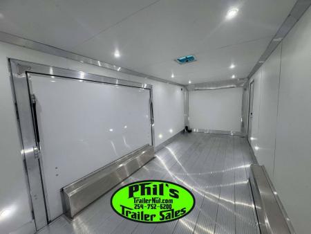 New E-Z Hauler 24' ALL ALUMINUM CAR HAULER LARGE ESCAPE DOOR FINISHED OUT Cargo / Enclosed Trailer EXTRUDED ALUMINUM FLOOR
