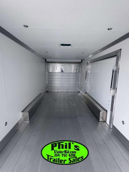 New E-Z Hauler 24' ALL ALUMINUM CAR HAULER LARGE ESCAPE DOOR FINISHED OUT Cargo / Enclosed Trailer EXTRUDED ALUMINUM FLOOR