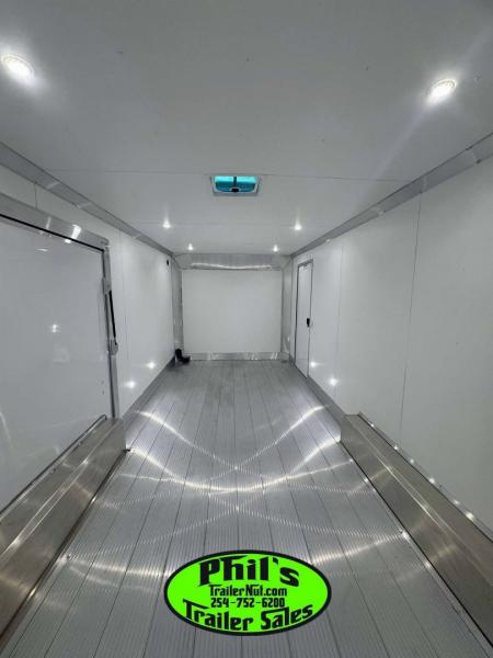 New E-Z Hauler 24' ALL ALUMINUM CAR HAULER LARGE ESCAPE DOOR FINISHED OUT Cargo / Enclosed Trailer EXTRUDED ALUMINUM FLOOR