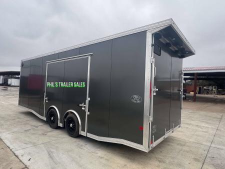 New E-Z Hauler 24' ALL ALUMINUM CAR HAULER LARGE ESCAPE DOOR FINISHED OUT CAR/RACING Trailer
