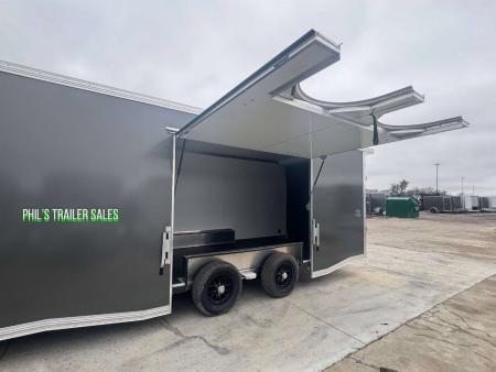 New E-Z Hauler 24' ALL ALUMINUM CAR HAULER LARGE ESCAPE DOOR FINISHED OUT CAR/RACING Trailer