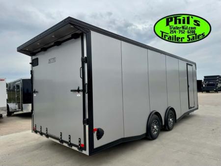 New 2026 E-Z Hauler 8.5X24 ALUMINUM CAR HAULER WITH FULL ESCAPE DOOR Car / Racing Trailer
